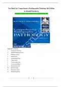 Test Bank for Comprehensive Radiographic Pathology 8th Edition by Ronald Eisenberg All Chapters Included | 100% Verified Answers | Updated Version. 2025