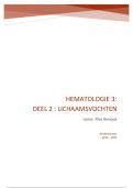 24-25 Hematologie 3 deel 2 : lichaamsvochten