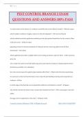 PEST CONTROL BRANCH 2 EXAM QUESTIONS AND ANSWERS 100% PASS