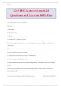 Ch 9 IFSTA practice exam 2.0 Questions and Answers 100% Pass