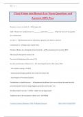 Class 8 Intro into Roman Law Exam Questions and Answers 100% Pass