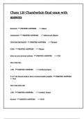 Chem 120 Chamberlain final exam with answers