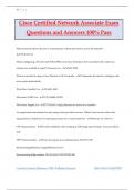 Cisco Certified Network Associate Exam Questions and Answers 100% Pass