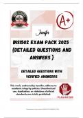 INS1502 EXAM PACK 2025  {DETAILED QUESTIONS AND ANSWERS }