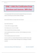 DMI + AMA Pro Certification Exam Questions and Answers 100% Pass