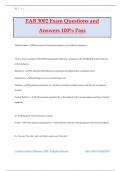 EAB 3002 Exam Questions and Answers 100% Pass