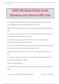 EDPY 401 Exam 3 Study Guide Questions and Answers 100% Pass