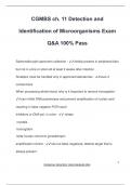 CGMBS ch. 11 Detection and Identification of Microorganisms Exam Q&A 100% Pass