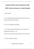 Copado Admin Exam Questions with 100% Correct Answers | Latest Update