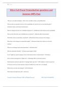 Micro Lab Exam 2 transduction questions and Answers 100% Pass