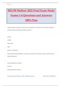 BIL150 Mallery 2022 Final Exam Study Exams 1-4 Questions and Answers 100% Pass