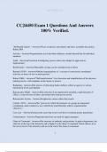 CCJ4450 Exam 1 Questions And Answers 100% Verified.