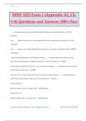 MSIS 3223 Exam 1 (Appendix A1, Ch. 1-4) Questions and Answers 100% Pass