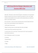 QPA Exam Review Rutgers Questions and Answers 100% Pass