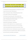 QPA EXAM - NJ STATE - RUTGERS – 2024 QUESTIONS AND ANSWERS 100% PASS