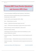 Pearson RBT Exam Practice Questions and Answers 100% Passs