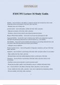 EXSC351 Lecture 16 Study Guide.