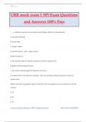 URR mock exam 1 SPI Exam Questions and Answers 100% Pass