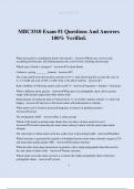 MBC3310 Exam #1 Questions And Answers 100% Verified.