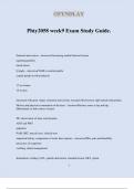 Phty2058 week9 Exam Study Guide.