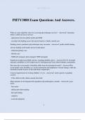 PHTY3080 Exam Questions And Answers.