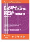 Psychiatric-mental health nurse practitioner 4th edition Questions and Answers with Rationales