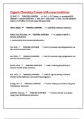 Organic Chemistry II exam with correct solutions