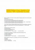 NR606 Midterm Exam Questions And Answers 100% Guaranteed Success.