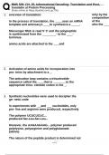 BMS 528: CH. 25- Informational Decoding: Translation and Post-translatio al Protein Processing