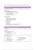 Neurogenetics Summary