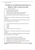 Test Bank for Accounting Information Systems: Connecting Careers, Systems, and Analytics, 1st Edition 1e by Arline A. Savage, Danielle Brannock, Alicja Foksinska. Full Chapters test bank are included - Chapter 1 to 19 | All Chapters