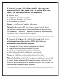 Chamberlain NR546 Final Exam (Latest 2024/2025): Psychopharmacology for Psychiatric Nurse Practitioners | Verified Questions & Answers (Qualified!)