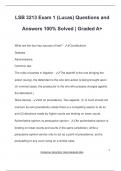 LSB 3213 Exam 1 (Lucas) Questions and Answers 100% Solved | Graded A+