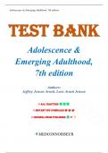 Test Bank for Adolescence and Emerging Adulthood 7th edition by Jeffery Jensen Arnett, Chapters 1-13