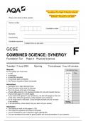 2024_AQA-GCSE Combined Science: Synergy –  Foundation Tier Paper 4: Physical Sciences  (Merged Question Paper and Marking 