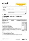 2024_AQA-GCSE Combined Science: Trilogy –  Foundation Tier Biology Paper 1F   (Merged Question Paper and Marking Scheme) |  Friday 10 May 2024 