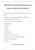 NSC 232 Final Exam EKU Questions and Answers 100% Solved | Rated A+