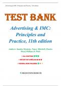 Test Bank - Advertising & Imc Principles And Practice, 11th Edition (Moriarty, 2019) Chapter 1-18