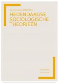 Samenvatting Hedendaagse Sociologische Theorieën