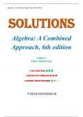 Solutions for Algebra: A Combined Approach 6th Edition by Elayn Martin-Gay, Chapters R-13