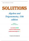 Solutions for Algebra and Trigonometry, 11th Edition by Michael Sullivan, All Chapters R, 1-14