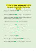 UCI Bio 93 Midterm 2 Exam UPDATED ACTUAL Questions and CORRECT  Answers