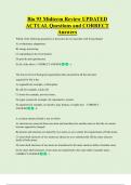 Bio 93 Midterm Review UPDATED ACTUAL Questions and CORRECT  Answers