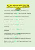 med surg midterm SLCC UPDATED  ACTUAL Questions and CORRECT  Answers