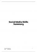 Thomas More - Social Media Skills - Summary 