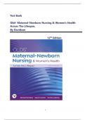 TEST BANK For Olds' Maternal-Newborn Nursing & Women's Health Across the Lifespan, 12th Edition (Davidson) | All Chapters 1 - 36 Covered| Complete Guide A+