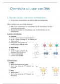 samenvatting chemische structuur DNA- genetica en genomica