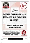 IOP2608 EXAM PACK 2025  {DETAILED QUESTIONS AND ANSWERS }