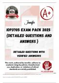 IOP3705 EXAM PACK 2025  {DETAILED QUESTIONS AND ANSWERS }