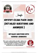 IOP3707 EXAM PACK 2025  {DETAILED QUESTIONS AND ANSWERS }